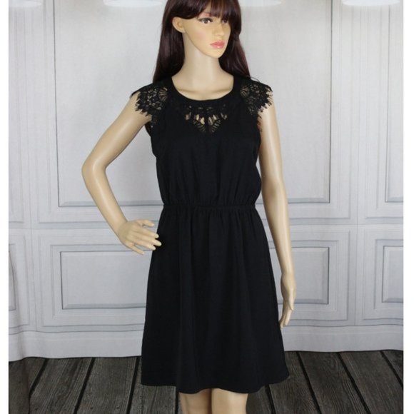 NWT Plus Stitch Fix 41 Hawthorne Black Dress M/P - Picture 2 of 9